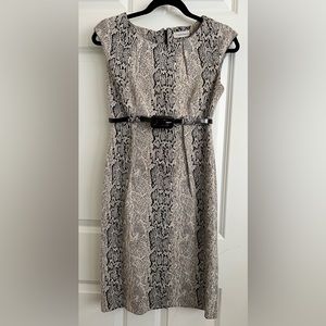 Calvin Klein snake print dress
